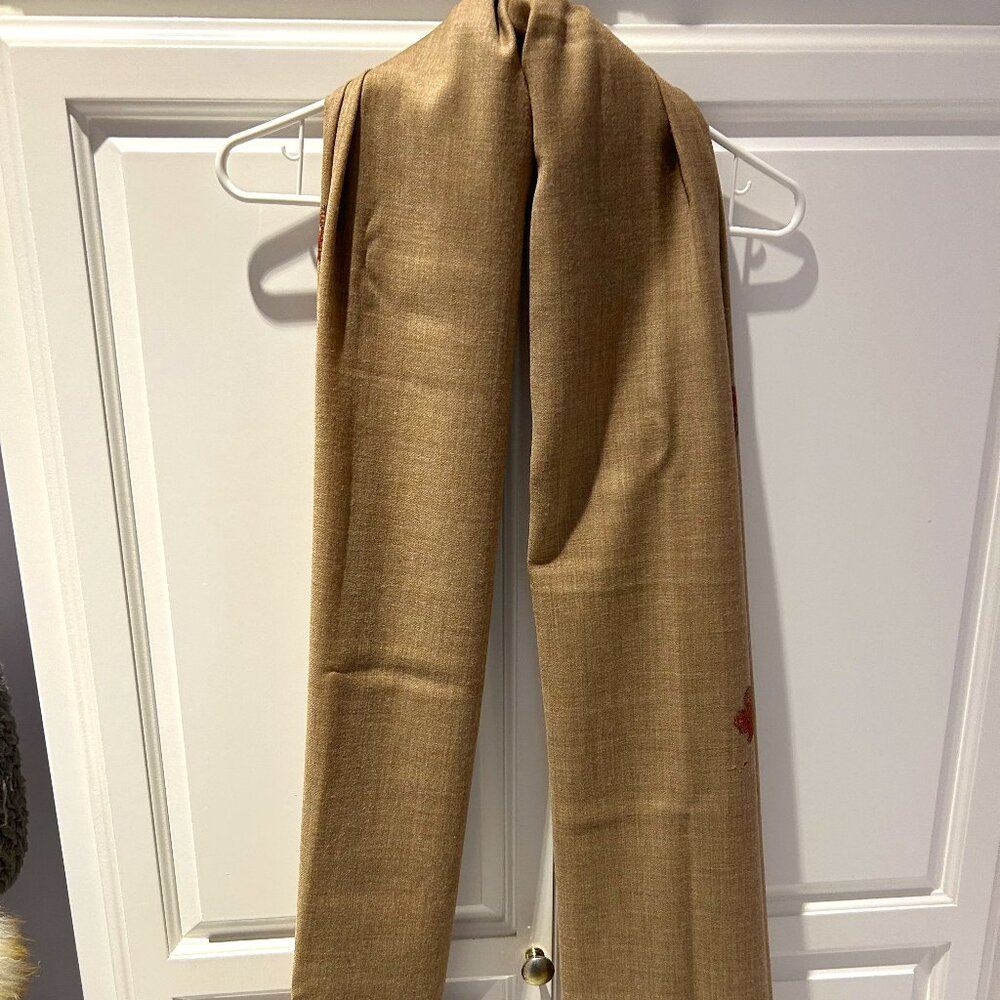Kashmiri Scarf Light Brown